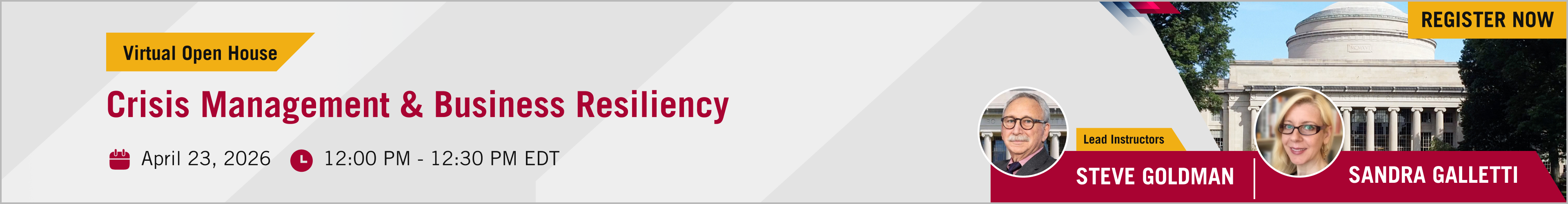 Join the Crisis Management Open House