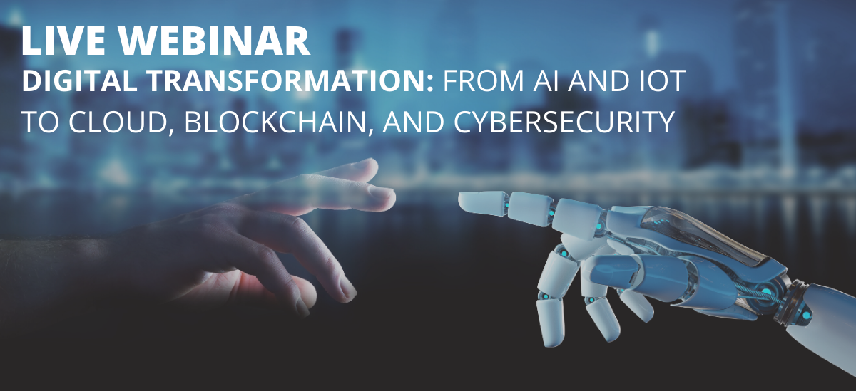 Digital Transformation live webinar image